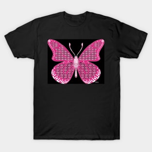 magic dust butterfly ecopop kawaii bug in mexican patterns T-Shirt